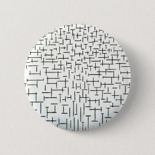 Piet Mondrian Modern Art 2 Inch Round Button