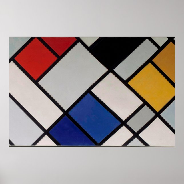 Piet Mondrian Modern Art Poster (Front)