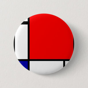 Piet Mondrian - Neoplastic Art 2 Inch Round Button