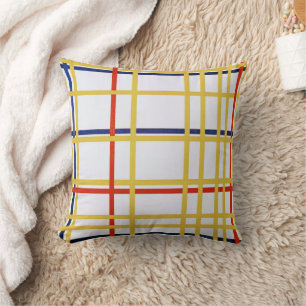 Piet Mondrian New York City I Abstract Art Throw Pillow