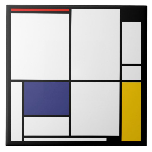 Piet Mondrian, Tableau 1 Tile (Front)