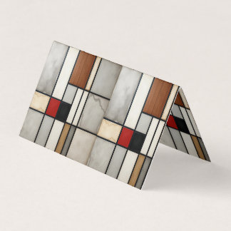 Piet Mondrian Vintage Business Card