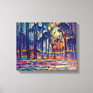 Piet Mondrian - Woods Near Oele Fine Art Painting Canvas Print