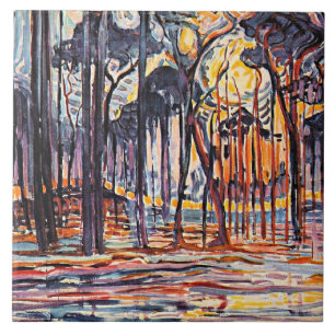 Piet Mondrian, Woods Near Oele, Tile