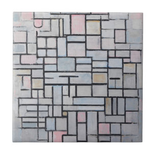 Piet Mondrian's Composition No IV 1914 Tile