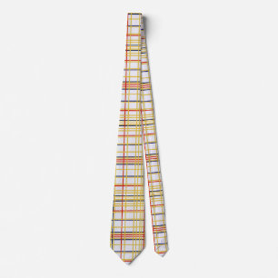 Piet Mondrian's New York City I Abstract Painting Tie