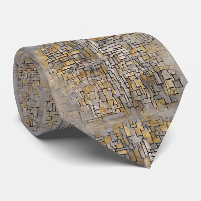 Piet Mondrian's Tableau No. 2, Composition No. VII Tie (Rolled)