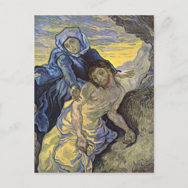 Pietà (after Delacroix), Van Gogh Fine Art Postcard (Front)