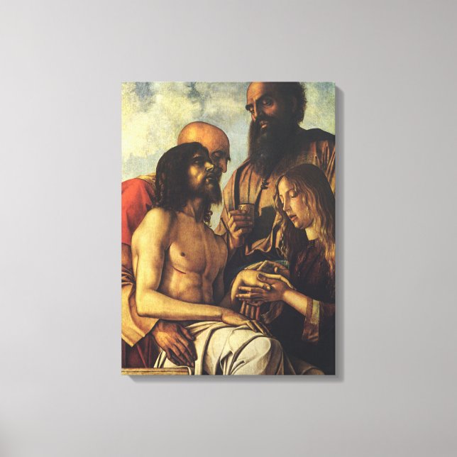 Pieta by Giovanni Bellini, Renaissance Fine Art Canvas Print (Front)