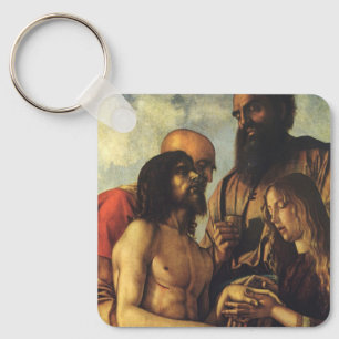 Pieta by Giovanni Bellini, Renaissance Fine Art Keychain