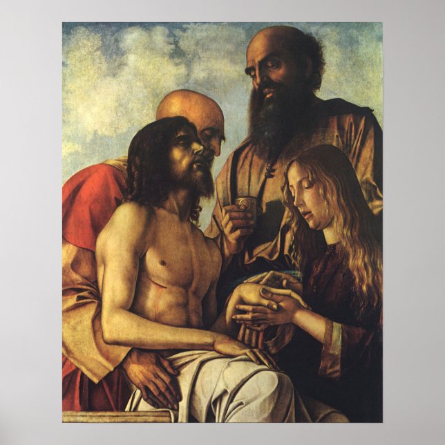 Pieta by Giovanni Bellini, Renaissance Fine Art Poster (Front)