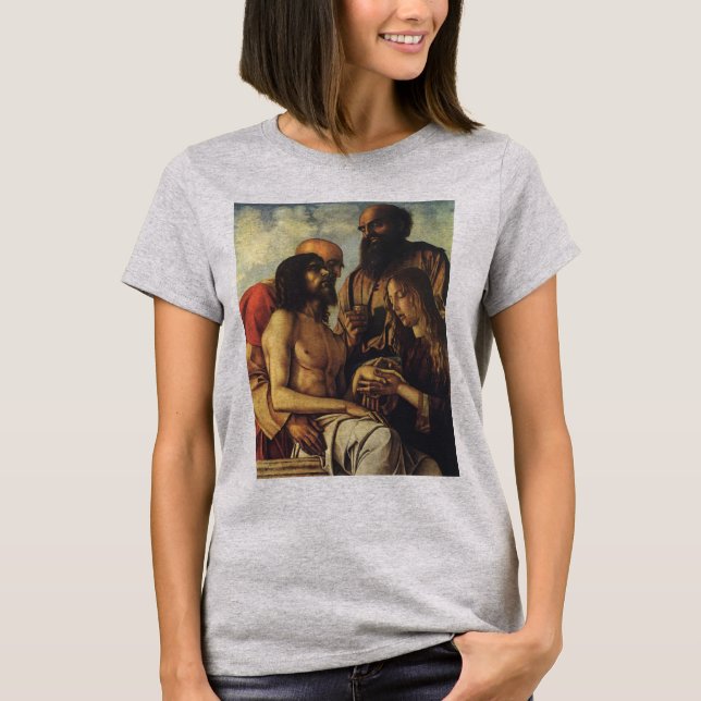 Pieta by Giovanni Bellini, Renaissance Fine Art T-Shirt (Front)