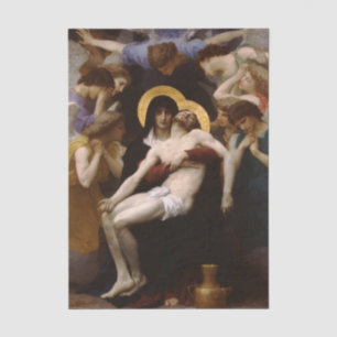 Pieta by William Bouguereau Tissue Paper