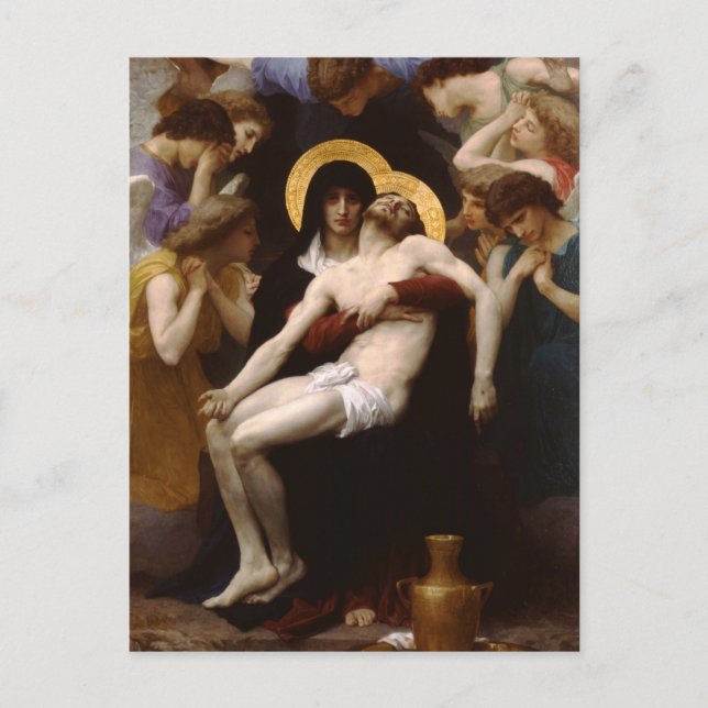 pieta Jesus Christ and Virgin Mary Postcard (Front)