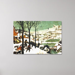 Pieter Bruegel Hunters in the Snow Canvas Print