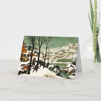 Pieter Bruegel Hunters in the Snow Greeting Card