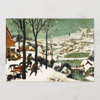 Pieter Bruegel Hunters in the Snow Invitations