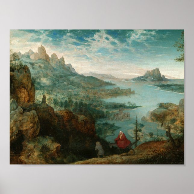 Pieter Bruegel - Landscape with flight into Egypt Poster (Front)