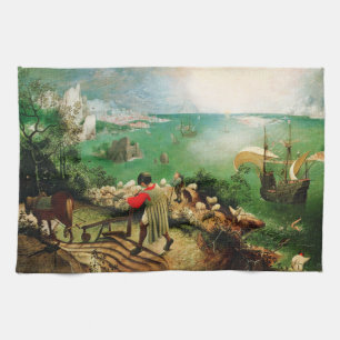 Pieter Bruegel Landscape with the Fall of Icarus Kitchen Towel