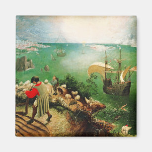 Pieter Bruegel Landscape with the Fall of Icarus Magnet