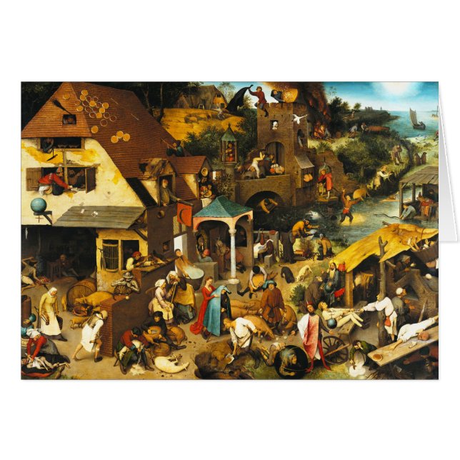 Pieter Bruegel Netherlandish Proverbs (Front Horizontal)