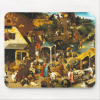 Pieter Bruegel Netherlandish Proverbs Mouse Pad