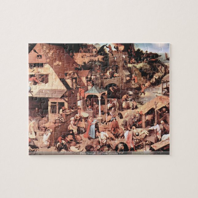 Pieter Bruegel - The Dutch proverbs Jigsaw Puzzle (Horizontal)