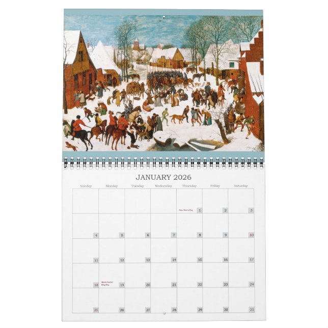 Pieter Bruegel the Elder 2016 Calendar (Jan 2026)