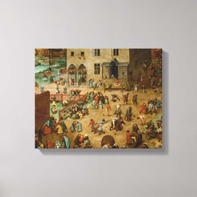 Pieter Bruegel the Elder - Children’s Games Canvas Print (Front)