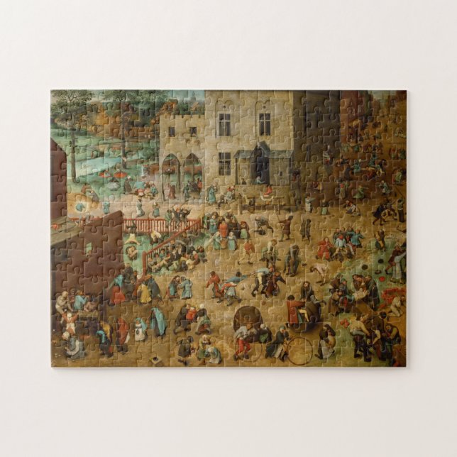 Pieter Bruegel the Elder - Children’s Games Jigsaw Puzzle (Horizontal)