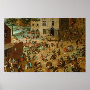 Pieter Bruegel the Elder - Children’s Games Poster