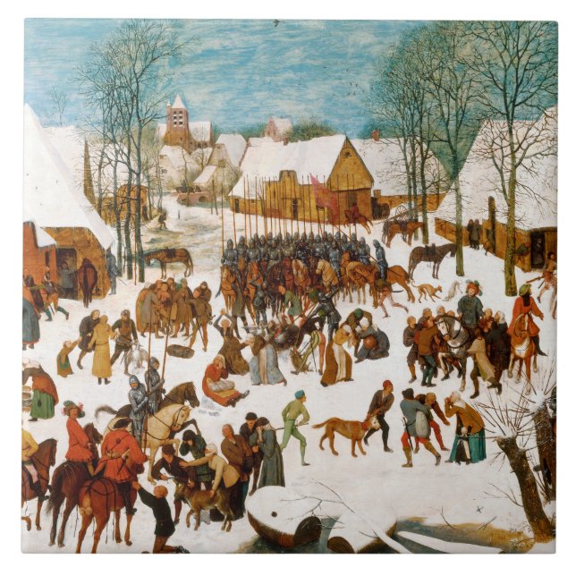 Pieter Bruegel the Elder-Massacre of the Innocents Tile (Front)