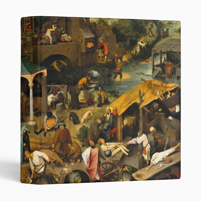 Pieter Bruegel the Elder - Netherlandish Proverbs Binder (Front/Spine)