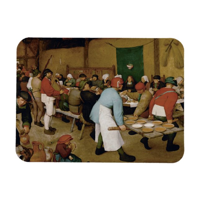 Pieter Bruegel the Elder - Peasant Wedding Magnet (Horizontal)