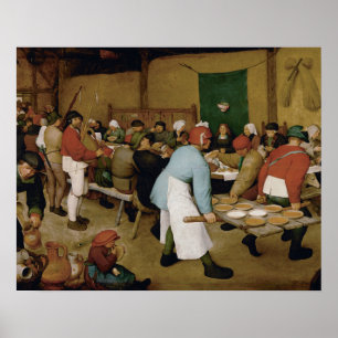 Pieter Bruegel the Elder - Peasant Wedding Poster