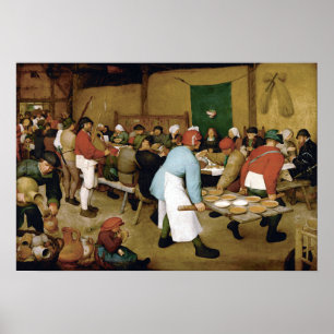 Pieter Bruegel the Elder Peasant Wedding Poster