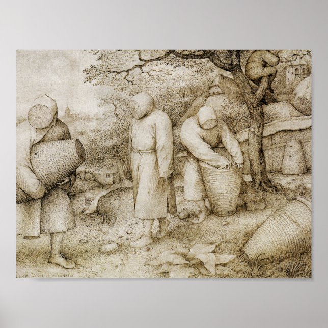 Pieter Bruegel the Elder - The Beekeepers Poster (Front)