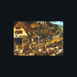 Pieter Bruegel the Elder - The Dutch Proverbs Canvas Print<br><div class="desc">Pieter Bruegel the Elder - The Dutch Proverbs,  1559.</div>