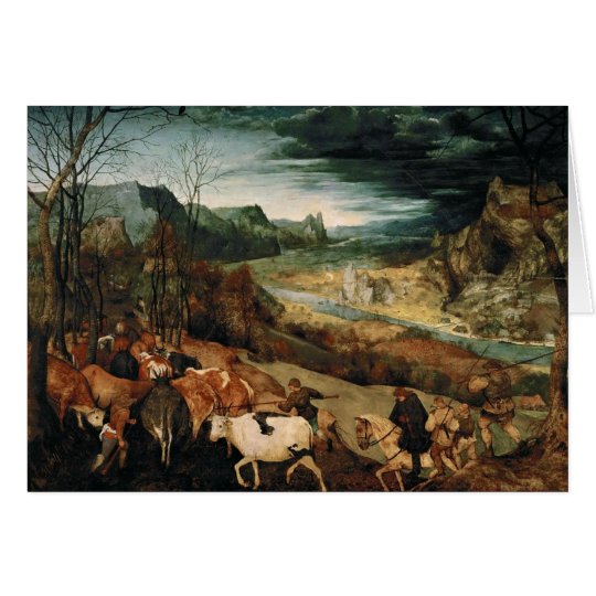 Pieter Bruegel the Elder - The Return of the Herd Card