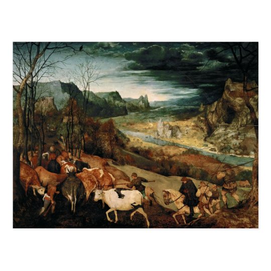 Pieter Bruegel the Elder - The Return of the Herd Postcard