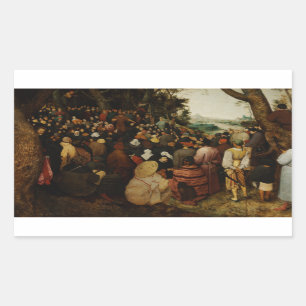 Pieter Bruegel the Elder - The Sermon of St John Sticker