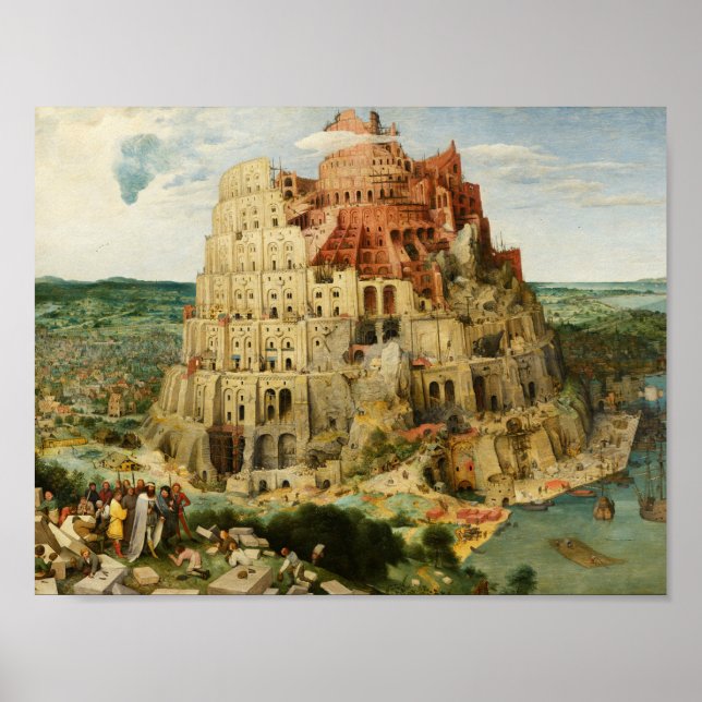 Pieter Bruegel the Elder - The Tower of Babel Poster (Front)