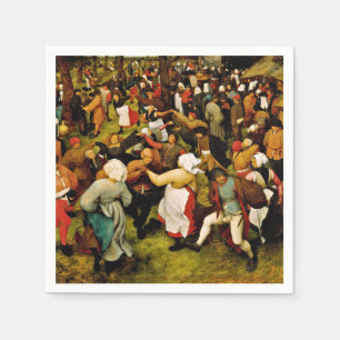 Pieter Bruegel The Elder - The Wedding Dance Napkin