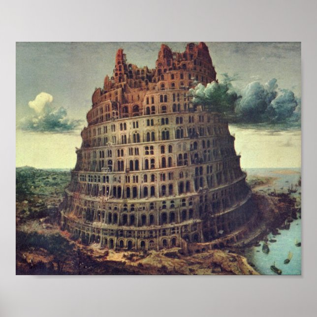 Pieter Bruegel-Tower or Babel Poster (Front)
