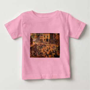 Pieter Bruegel's "Children’s Games" - 1560 Baby T-Shirt