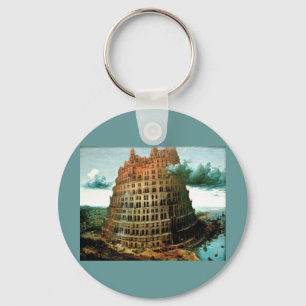 Pieter Bruegel's The "Little" Tower of Babel Keychain