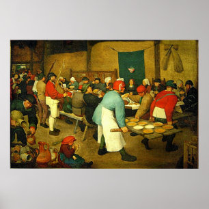Pieter Bruegel's The Peasant Wedding (1568) Poster