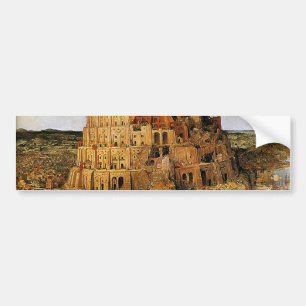 Pieter Bruegel's "The Tower of Babel" (circa 1563) Bumper Sticker