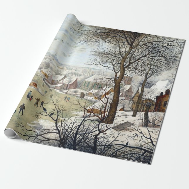 Pieter Brueghel the Younger Winter Landscape Wrapping Paper (Unrolled)