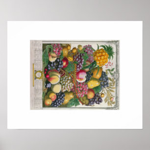Pieter Casteels, Twelve Months of Fruits, October Poster